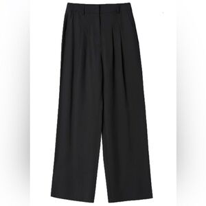 Who What Wear black wide leg trousers